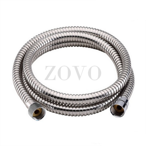 ZOVO Wąż elastyczny prysznicowy dł.150 cm, chrom połysk w oplocie ze stali nierdzewnej, przewód EPDM