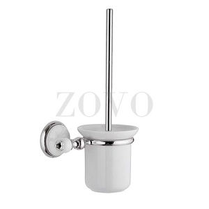 EPOCA szczotka do WC, montaż  ścienny, chrom, biała porcelana. Akcesoria łazienkowe retro RE-EP66