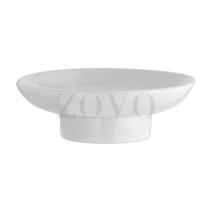 EPOCA mydelniczka, zapas, chrom i biała porcelana,. Akcesoria łazienkowe retro RE-EPACCE10MI