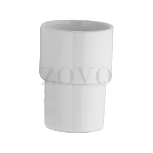 EPOCA kubek łazienkowy, zapas, chrom i biała porcelana,. Akcesoria łazienkowe retro RE-EPACCE15MI